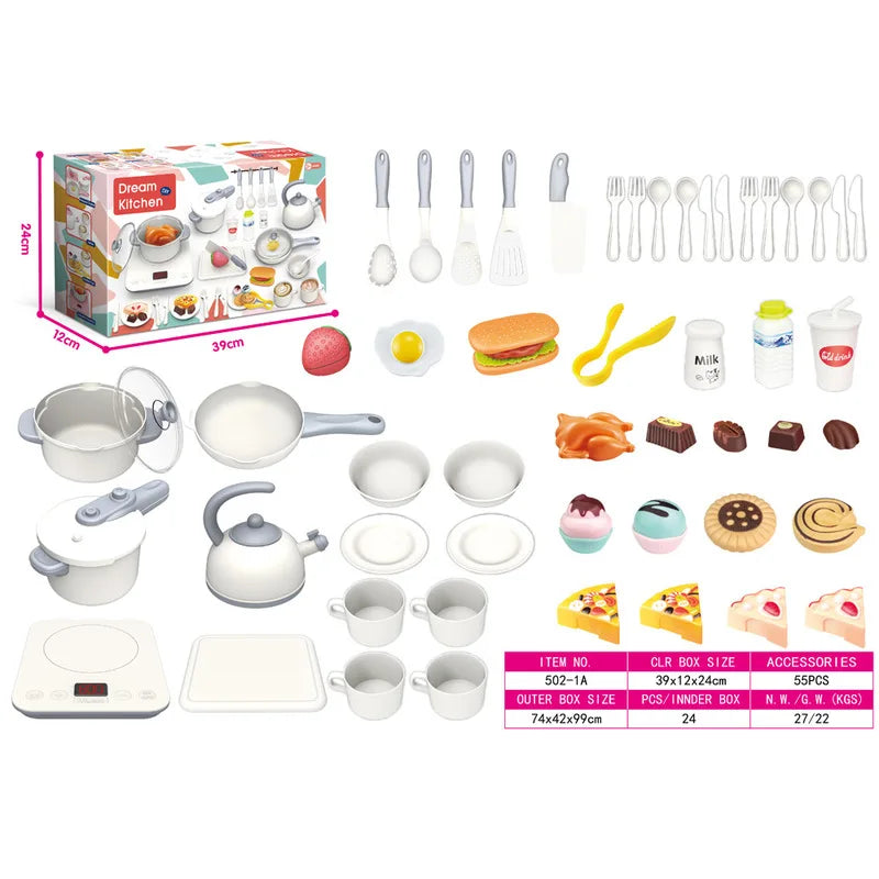Interactive Role Play Kitchen Cooking Set PEAS DUKE Shop