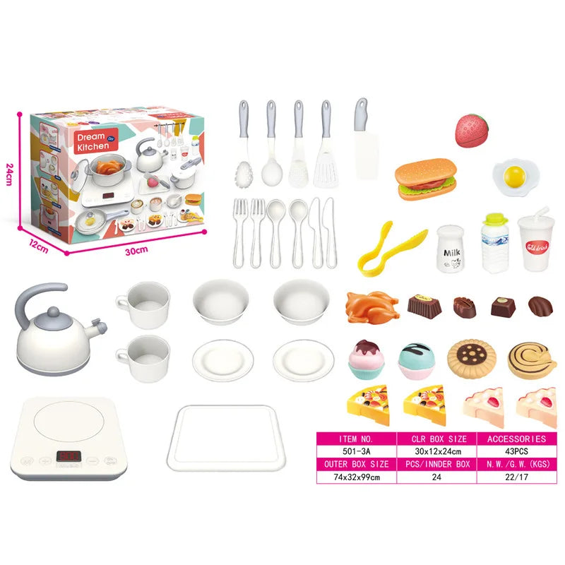Interactive Role Play Kitchen Cooking Set PEAS DUKE Shop