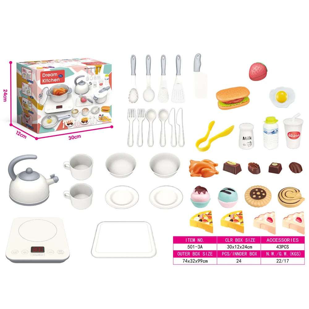 Interactive Role Play Kitchen Cooking Set