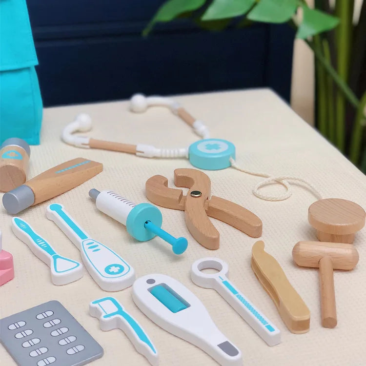 Montessori Wooden Medical Kit PEAS DUKE Shop